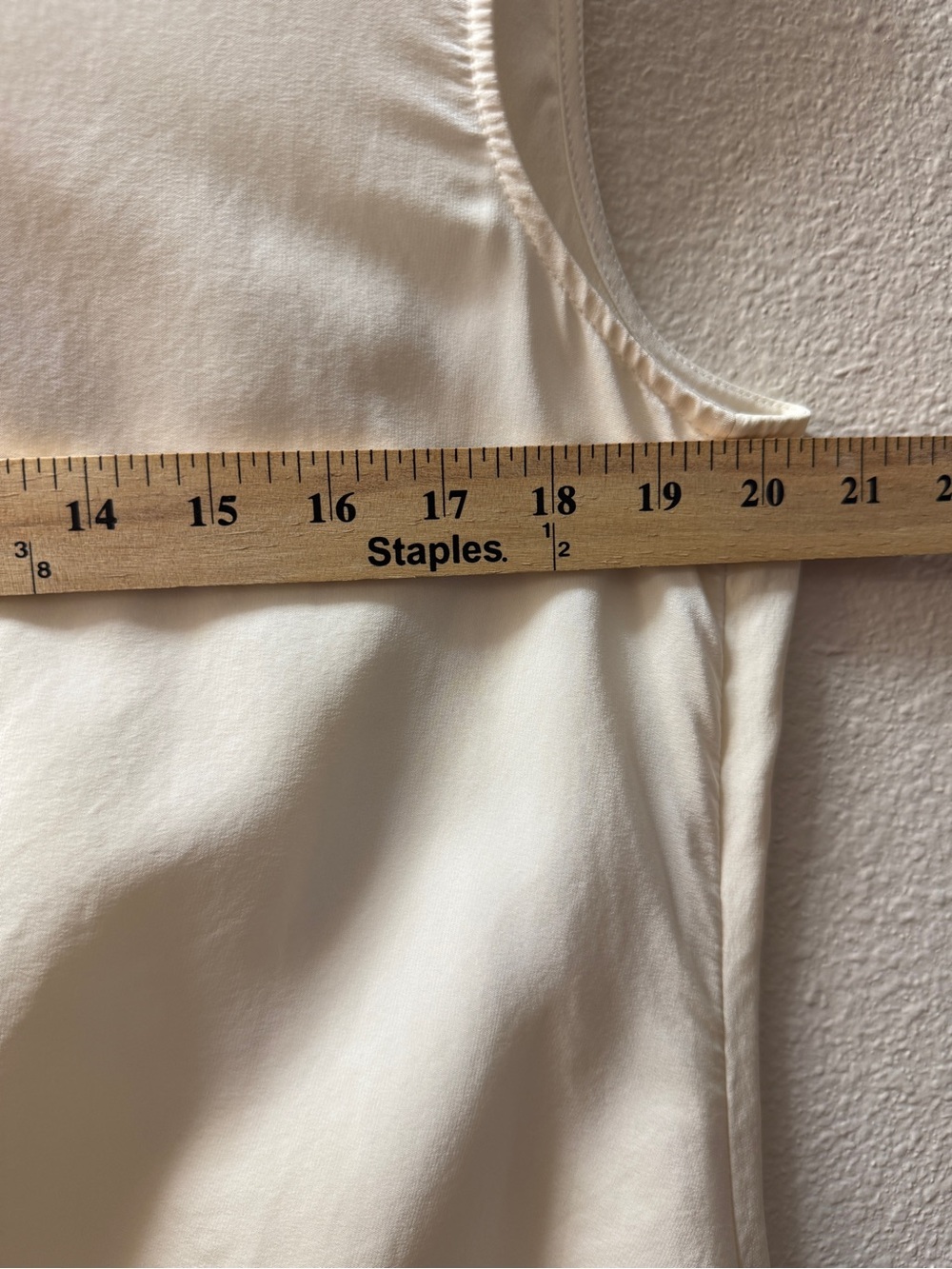 Lafayette 148 New York 100% Silk Blouse Top Size 14 Ivory Side Drape Rushed - Picture 7 of 11